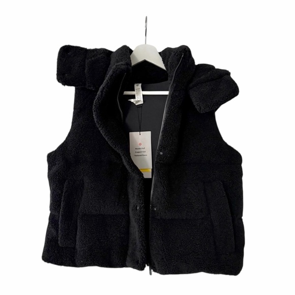 Lululemon Wunder Puff Cropped Vest Textured Fleece Size 6 NWT - Picture 2 of 7